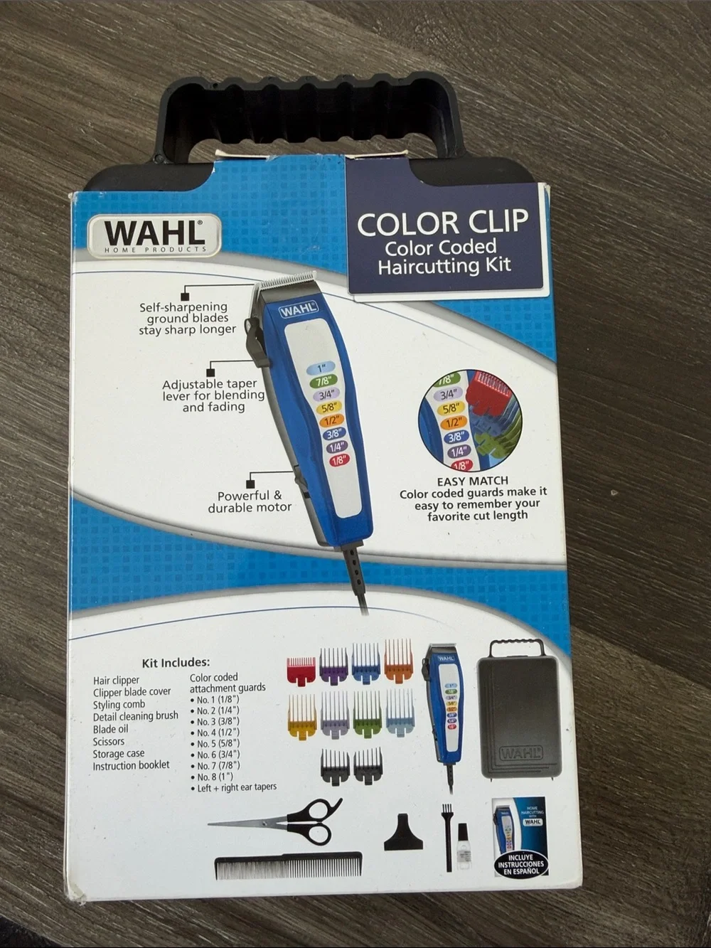 *UNOPENED* Wahl Color Clip Corded Hair Clipper in Blue and White